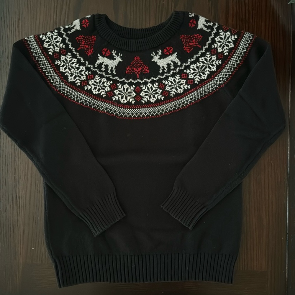 Charter Club Little Boys Fair Isle Family Sweater Black Size Medium Boy